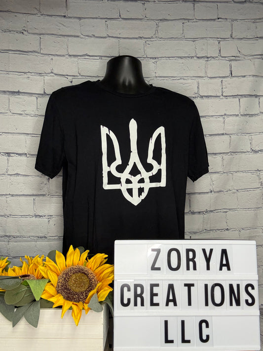 Distressed White Tryzub